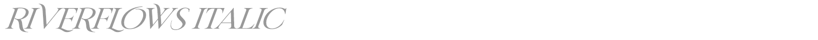 Riverflows font preview